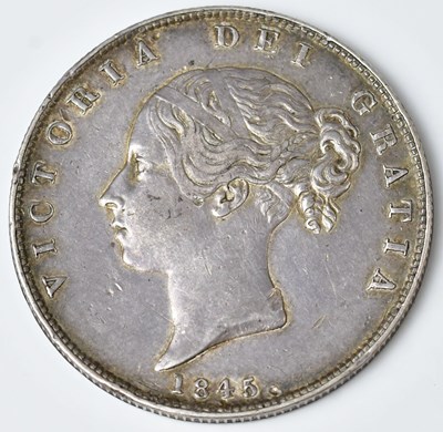 Lot 616 - A Victorian brocage, half-crown, 1845, approx....