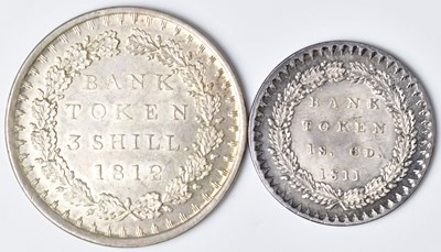 Lot 608 - A George III one shilling and sixpence, 1811,...