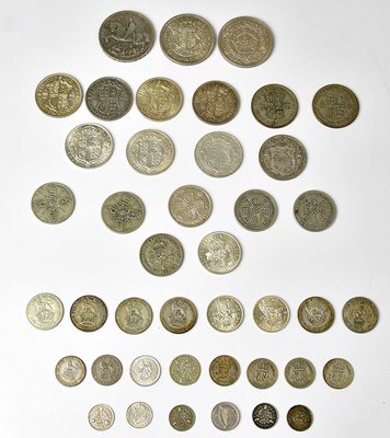 Lot 651 - A quantity of pre-1947 half-silver coinage,...