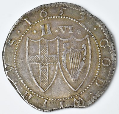 Lot 588 - A Commonwealth silver half-crown, 1653, approx....