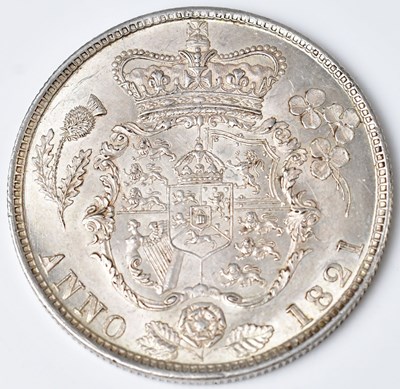 Lot 614 - A George IV silver half-crown, 1821, approx....