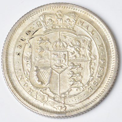 Lot 609 - A George III silver shilling, 1816, approx....