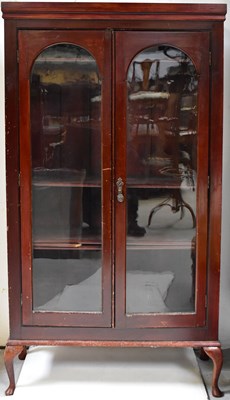Lot 10 - A Victorian mahogany display cabinet, with...