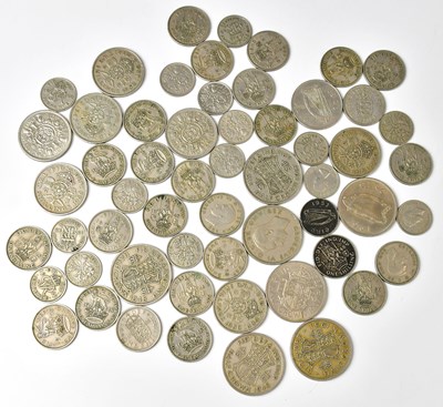 Lot 653 - A quantity of post-1947 pre-decimal coinage,...