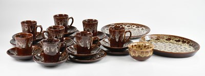 Lot 1530 - KERNEWEK, CORNWALL; a part tea service...