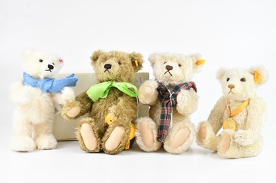 Lot 1623 - STEIFF; a collection of four bears including a...