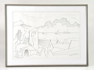 Lot 58 - DAVID WILDE (1913-1978); pencil drawing, 'St...