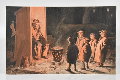 Lot 1486 - ALFRED LEETE (1882-1933); watercolour and ink,...