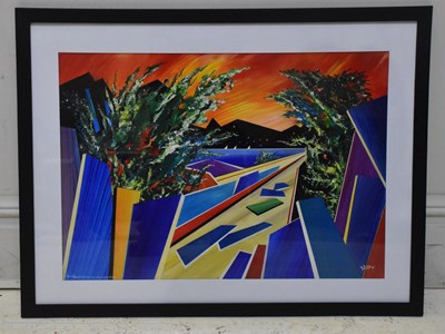 Lot 181 - DAVID WILDE (1913-1978); oil, 'Sunset Road to...