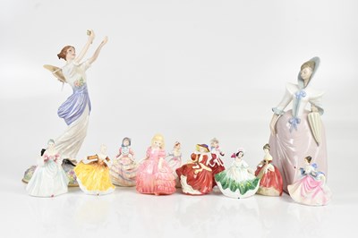 Lot 1430 - ROYAL DOULTON; a collection of ten figures...