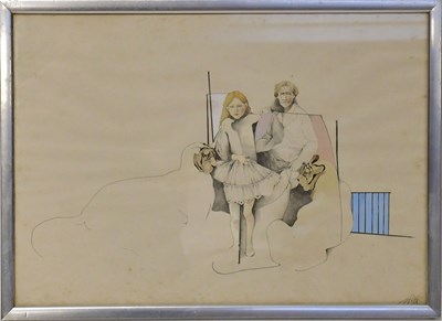 Lot 404 - 20TH CENTURY ENGLISH SCHOOL; pencil wash,...