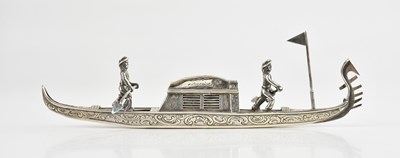 Lot 126 - S D LENDECK; an Edward VII hallmarked silver...