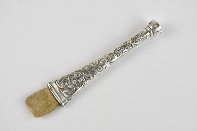 Lot 176 - A Victorian hallmarked silver stamp moistener,...