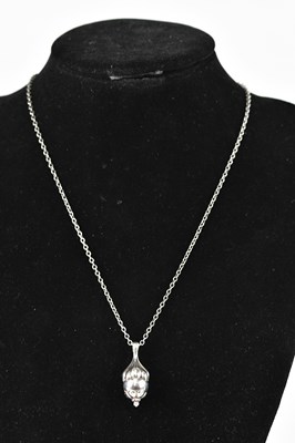 Lot 385 - GEORG JENSEN; a sterling silver pendant from...