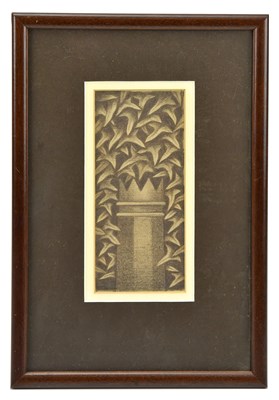 Lot 60 - TREVOR GRIMSHAW (1947-2001); pencil, ‘Garden...