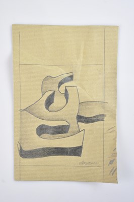 Lot 95 - TREVOR GRIMSHAW (1947-2001); pencil drawing,...