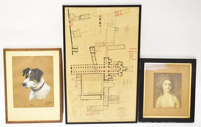 Lot 428 - Seven various prints, including a plan of...