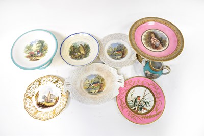 Lot 637 - A quantity of 19th century plates, some...