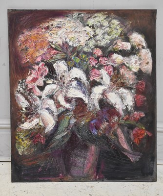 Lot 130 - MARY GASKELL (MAJOR); oil on board, still life,...