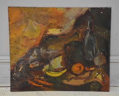 Lot 124 - MARY GASKELL (MAJOR); oil on board, still life,...