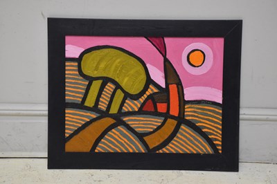 Lot 116 - PETER HILTON; oil on board, ‘Country Church’,...