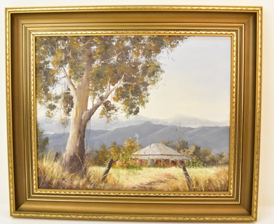 Lot 392 - KAYE ROBERTS (Australian, 20th century); oil...