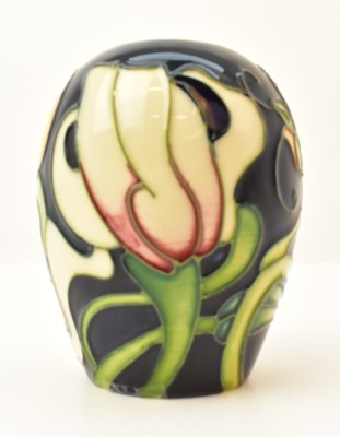 Lot 156 - MOORCROFT; a small ovoid vase by Emma Bossons,...
