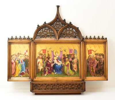 Lot 168 - KPM, AFTER STEFAN LOCHNER (c. 1400-1451); a...