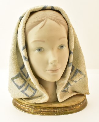 Lot 130 - LLADRÓ; a rare large porcelain girl's head...