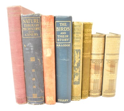 Lot 449 - Eight vintage books about nature comprising...