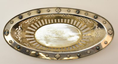 Lot 1136 - LIBERTY & CO; a George V hallmarked silver...