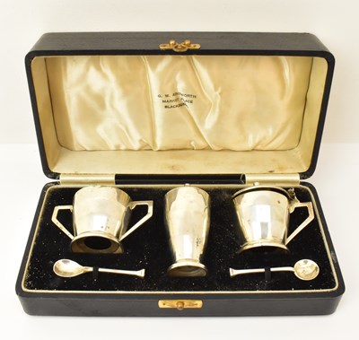 Lot 1244 - SANDERS & MACKENZIE; a George V hallmarked...