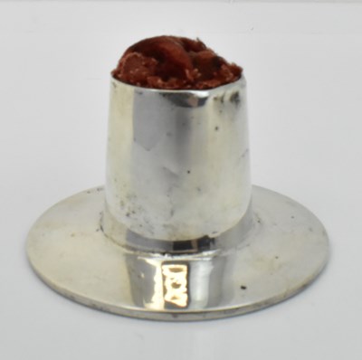 Lot 1294 - An Edwardian hallmarked silver pin cushion in...