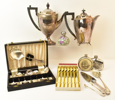 Lot 500 - Various items of silver plate including two...