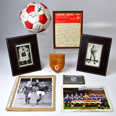 Lot 477 - LIVERPOOL FC; a collection of memorabilia and...