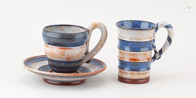 Lot 448 - MORGEN HALL (1960-2016); a tin-glazed...