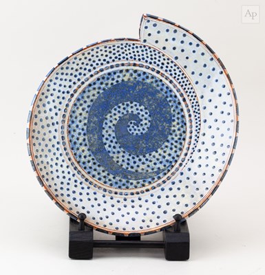 Lot 450 - MORGEN HALL (1960-2016); a tin-glazed...
