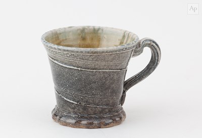 Lot 706 - WALTER KEELER (born 1942); a salt glazed mug,...