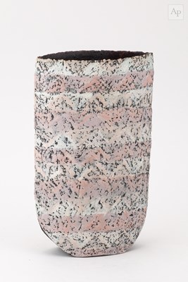 Lot 131 - CLARE CONRAD (born 1948); a stoneware vessel...