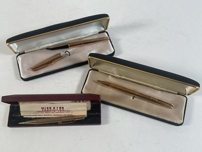 Lot 89 - WATERMAN; 18k gold nib fountain pen, with a...