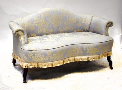 Lot 43 - A Victorian walnut framed two-seat salon...