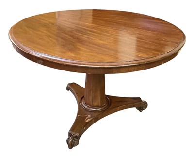 Lot 50 - A late 19th century mahogany circular tilt-top...