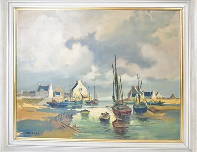 Lot 399 - LUCIEN FOURNET (French 1902-1975); oil on...