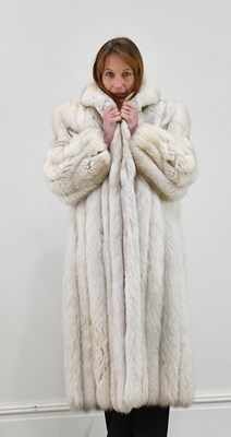 Lot 1314 - A full-length blue sage mink cream fur coat,...