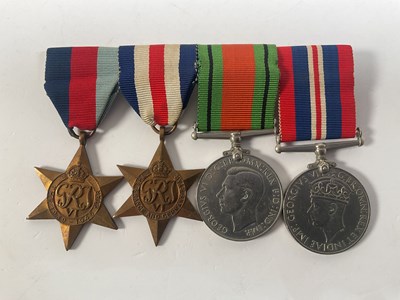 Lot 5 - A mounted WWII medal group, comprising the...