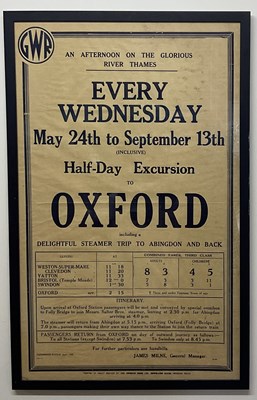 Lot 337 - GREAT WESTERN RAILWAY; a poster promoting, 'An...