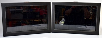 Lot 886 - SONGMICS; two matching watch display boxes,...
