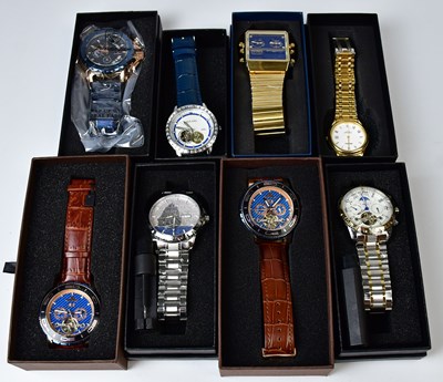 Lot 914 - Eight boxed gentlemen's wristwatches,...