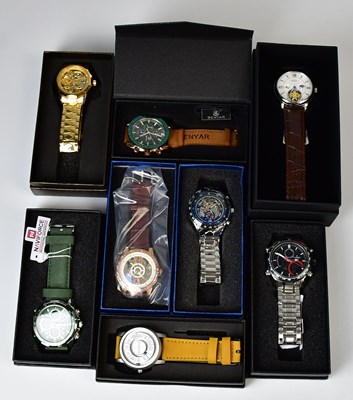 Lot 912 - Eight boxed gentlemen's wristwatches,...