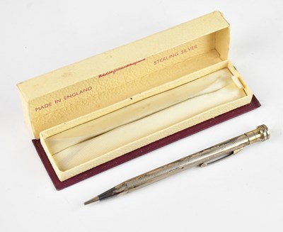 Lot 206 - LIFE-LONG; a sterling silver propelling pencil...